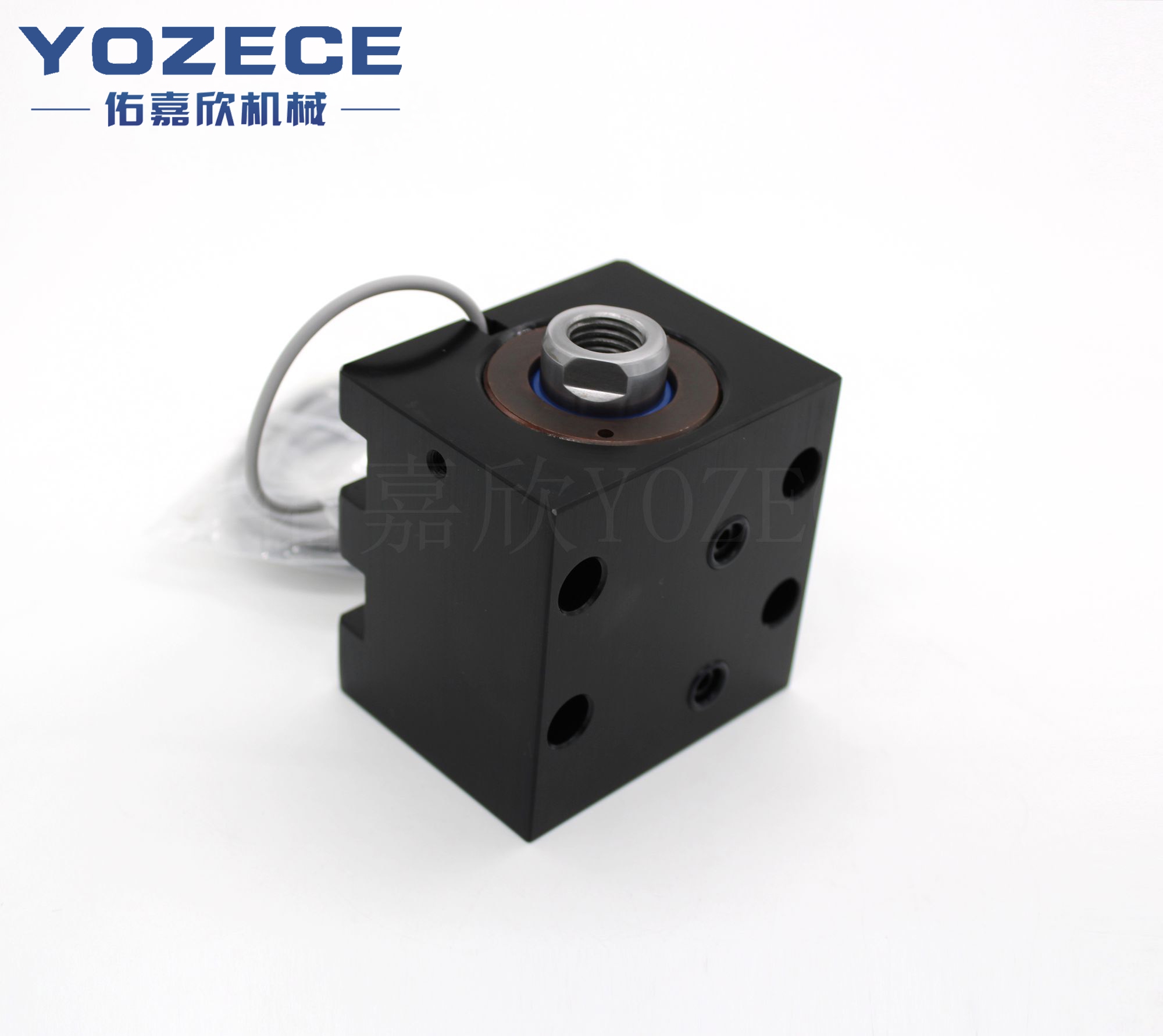 Side Ports Against Mounting Plate Magnetic Compact Hydraulic Cylinder